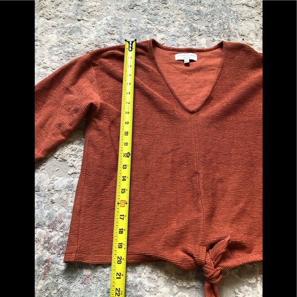 🖤 Madewell Texture & Thread Tie Front Top - Picture 3 of 8